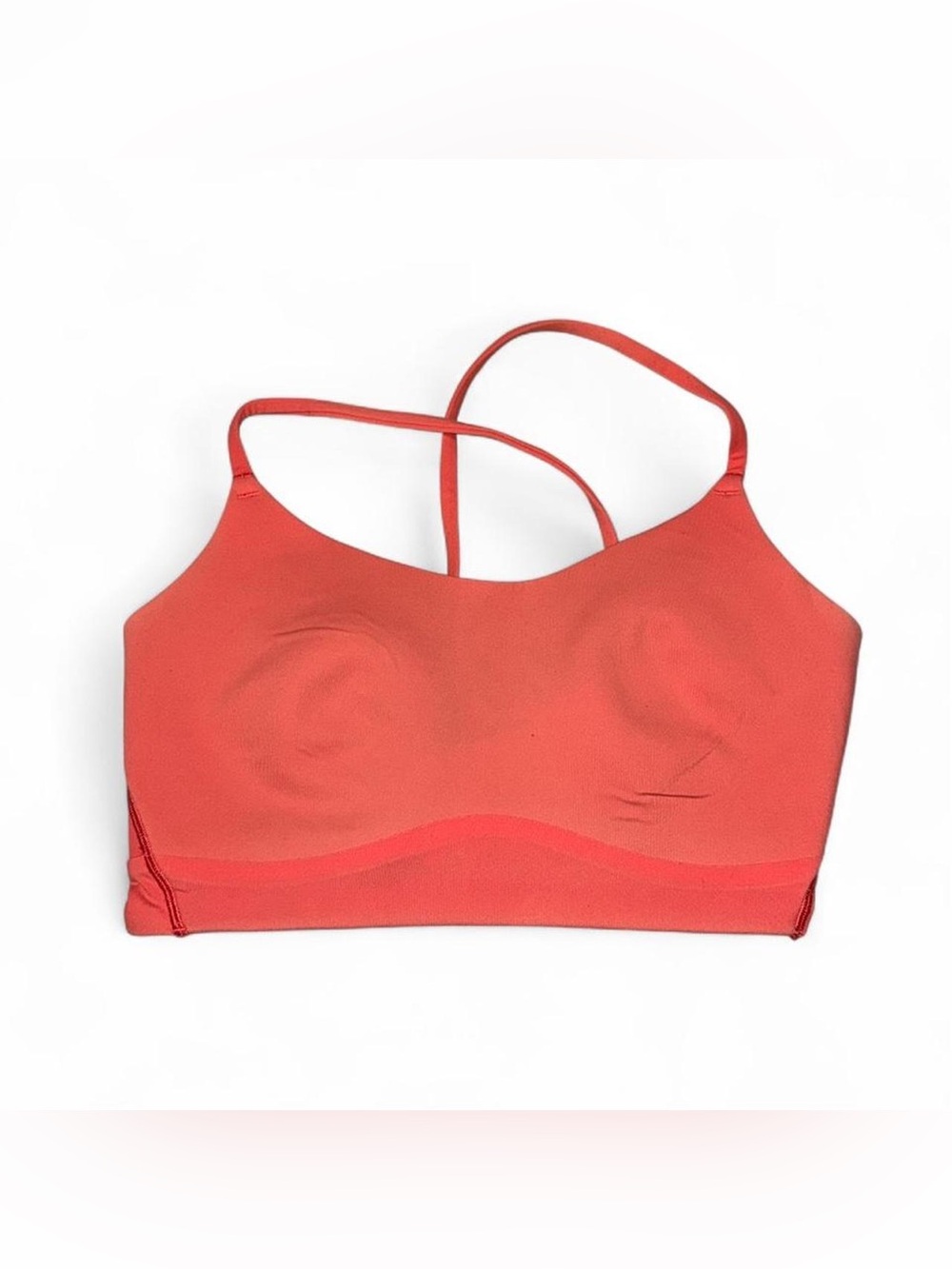 CALIA by Carrie Underwood Coral Sports Bralette with Thin Crossover Straps